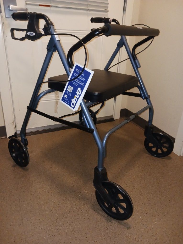 Walker Bariatric 500 Lb Extra Wide Walker Still Has Original Plastic Hanging Off The Wheels As This Has Never Been Used Has Its Original Sales Tags