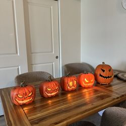 Halloween Decorations Lighted Pumpkins