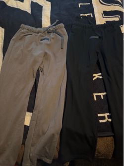Black and grey essential sweatpants