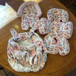 Baby Girl, Car Seat Cover And Inserts