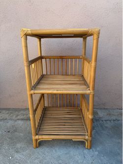 Natural Rattan Storage Shelf