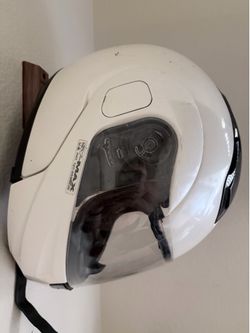 HJC SY MAX MOTORCYCLE HELMET WITH FLIP UP FACE WHITE SMALL