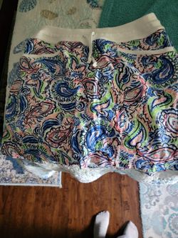 Worn once very cute colorful skort with pockets size medium