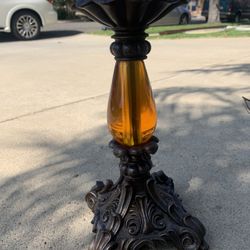 Candle Holder Amber