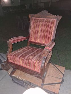 Victorian Eastlake platform rocker
