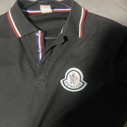 Black Moncler Polo 