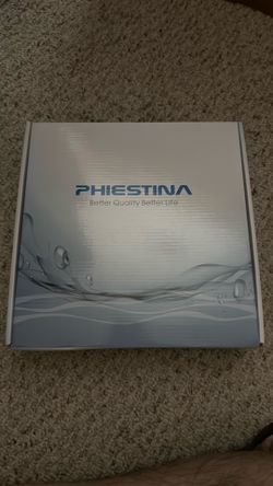 PHIESTINA Brushed Nickel 3 Hole Bathroom Faucet 8 Inch Waterfall