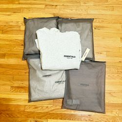 Light Oat Essentials Hoodies 