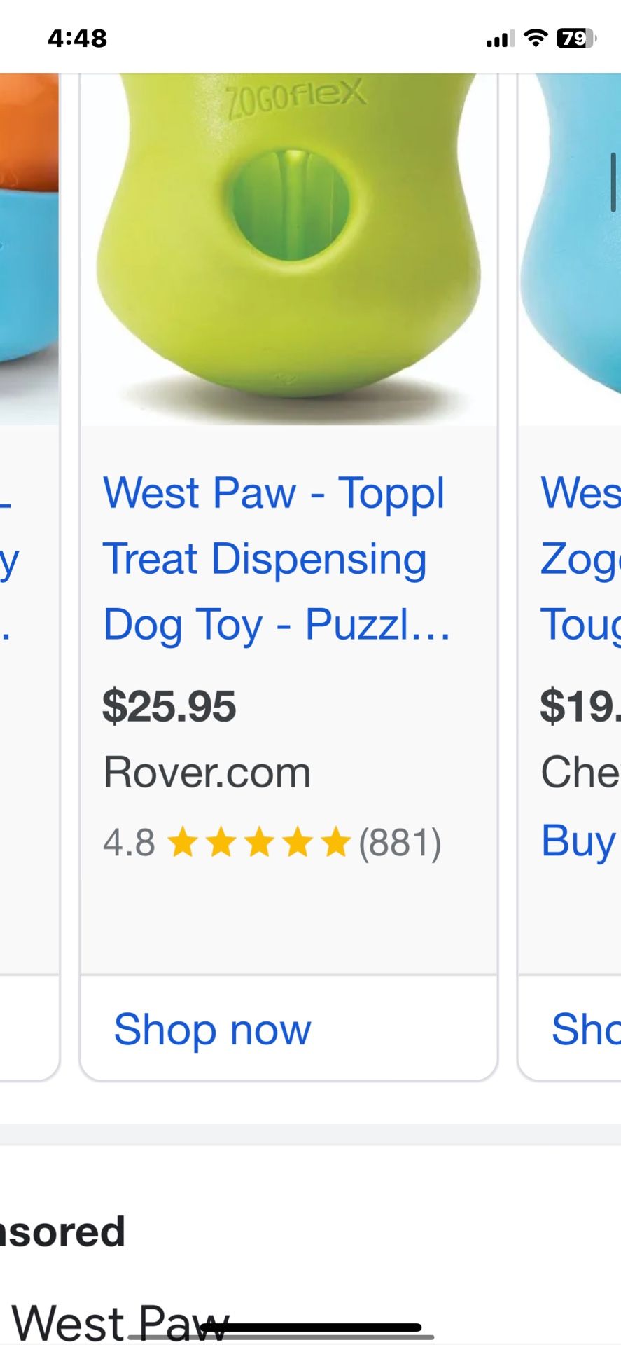 West Paw Toppl