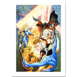 Stan Lee Signed, "Fantastic Four #548" Numbered Marvel Comics Limited Edition Canvas by Michael Turner (1971-2008) with COA.