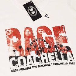 RAGE AGAINST THE MACHINE/ COACHELLA 2020 promo concert shirts