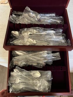 Silver plated flatware