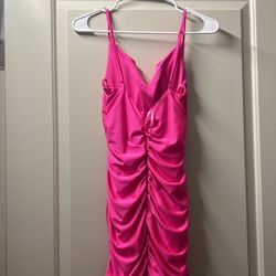 Hot Pink Bridesmaid dress