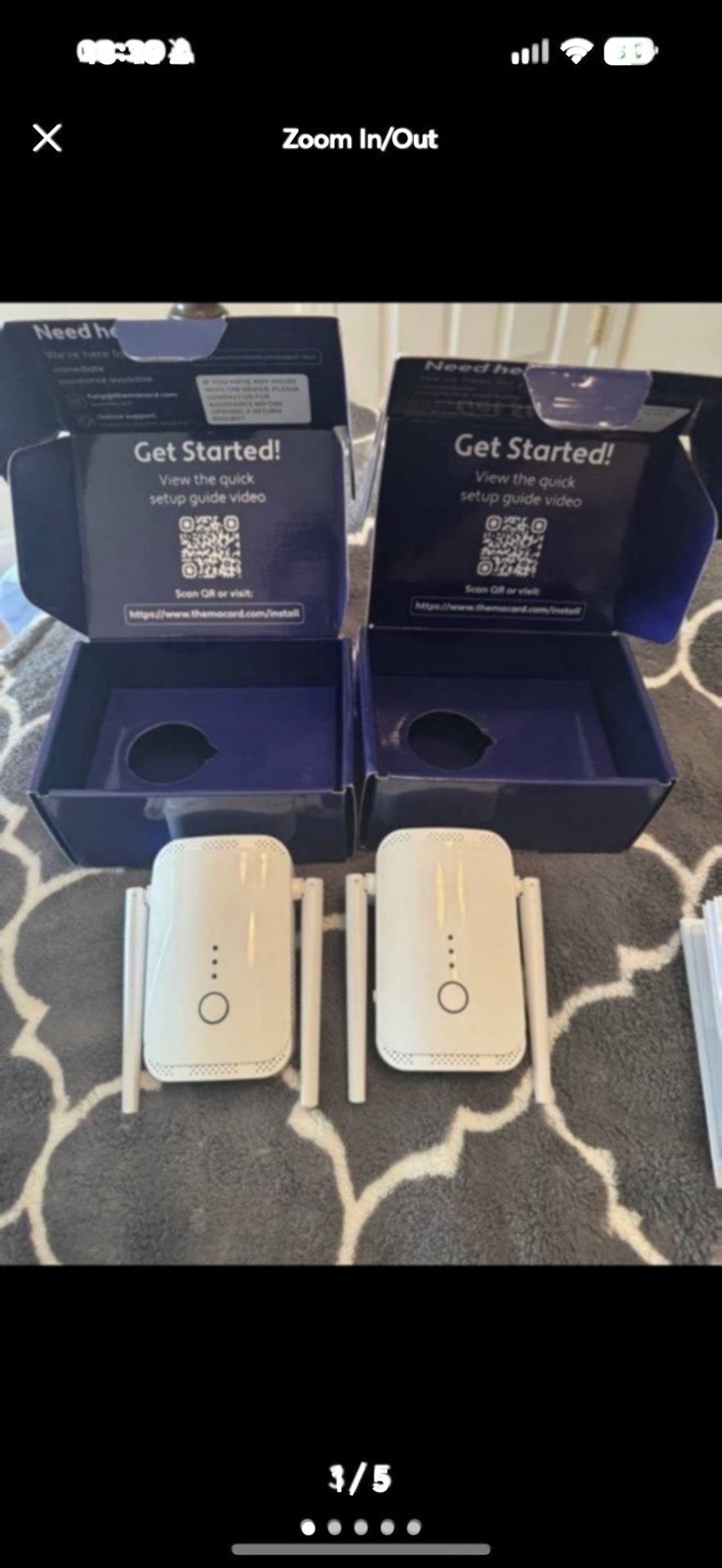 New 2 WiFi Extender Signal Booster Internet Booster w/Ethernet