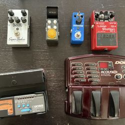 Various Guitar Effects Pedals (Boss, Donner, Joyo, MXR)