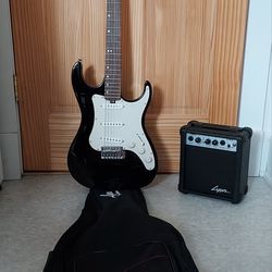 Electric Guitar 🎸 With Amp And Case - Lyon By Washburn Guitar