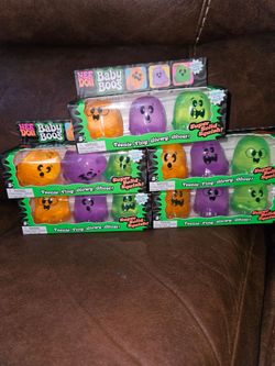 Nee Doh Baby Boos Glow in the Dark 5-Pack (Lot of 5)