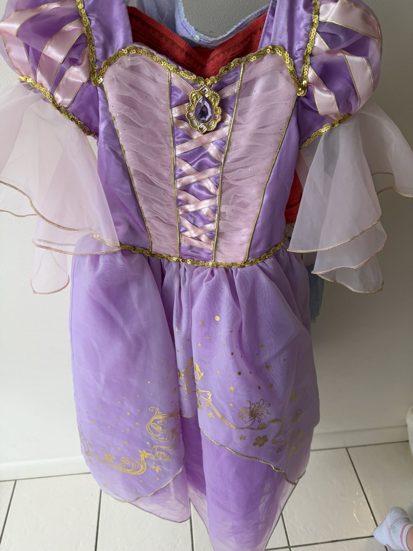 Disney Rapunzel Dress Up And Costume5-6T($40 New)