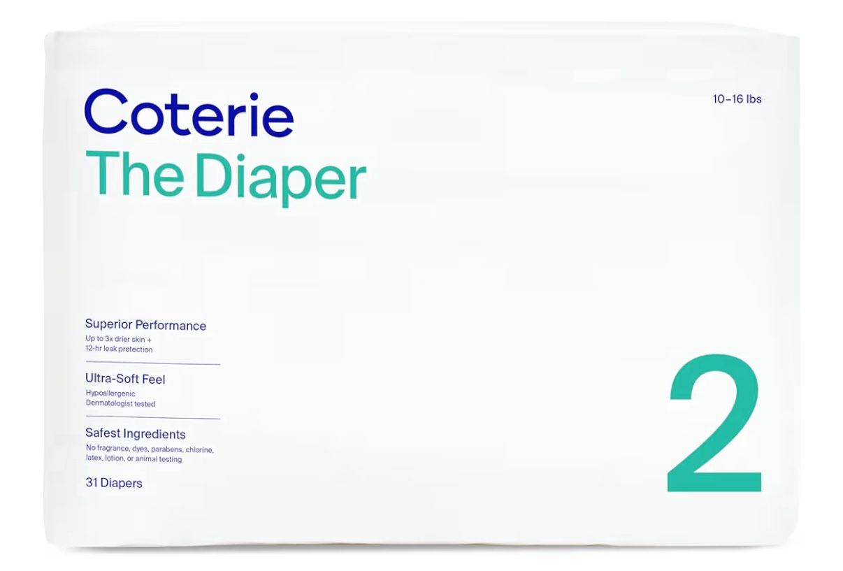 Coterie Diapers Size 2- 5pack