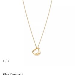 Tiffany Co Elsa Peretti 18k Gold necklace