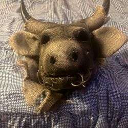 Halloween Bull Scarecrow Mask