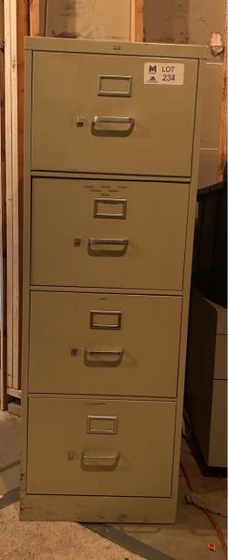 HON 4-Drawer Vertical Legal Size Filing Cabinet - 4 Available ($30 each)