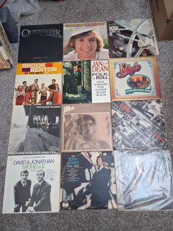 70 misc. LP vinyl record albums lot - rock jazz pop s/t