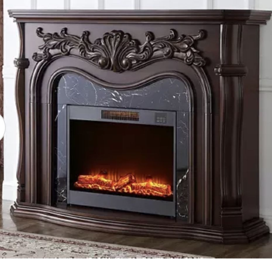 62" Grand Cherry Electric Fireplace