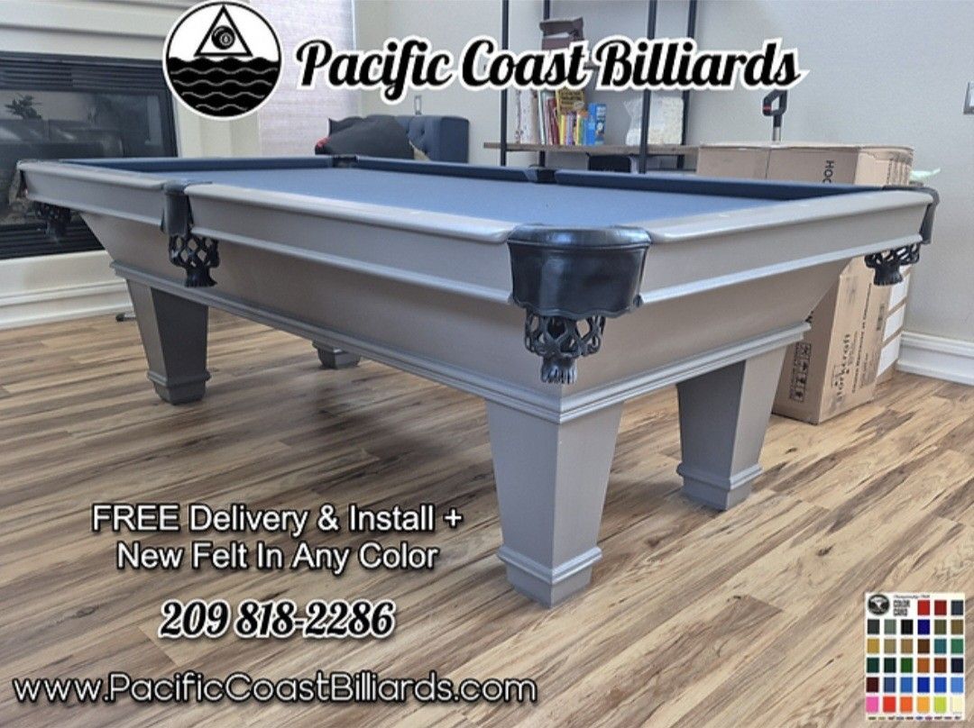 Golden West Pool Table (FREE Delivery & Install + New Felt Any Color)