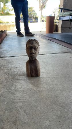 Vintage African Tribal Hand Carved Sculpture African tribal art made from a single piece of wood