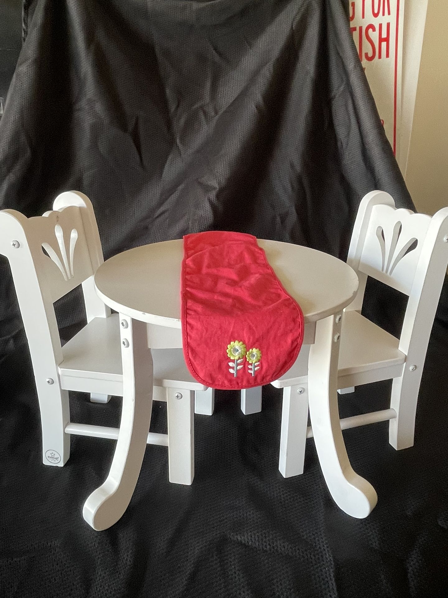 American Girl Doll Table And Chair