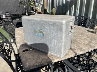 Vintage Aluminum Cooler
