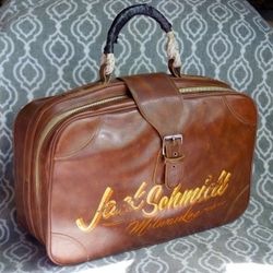 YoU Know Jack Schmidt?!? • 1950's Hand Painted Leather Double Bowling Bag! • Miller Genuine Draft & Columbia 300 Beast Balls!  ●  Milwaukee Wisconsin