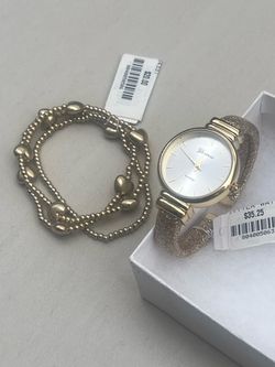 Ladies watch and bracelet