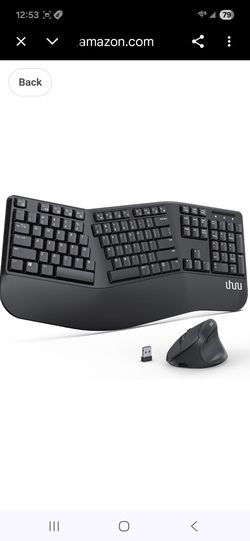 Ergonomic Keyboard & Mouse Combo $30