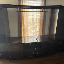 Dark Brown Entertainment Center 
