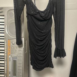 Glittery mini dress
