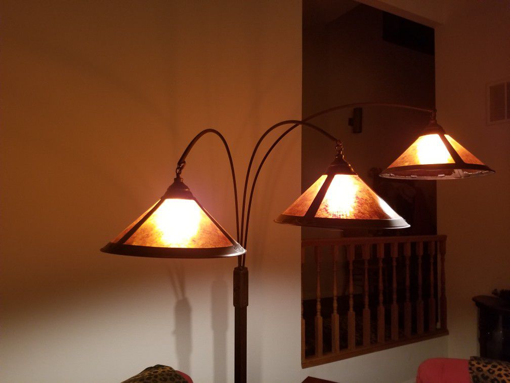Nova Mica 3 light arc floor lamp