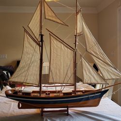 Vintage La Belle Poule Sailing Boat 