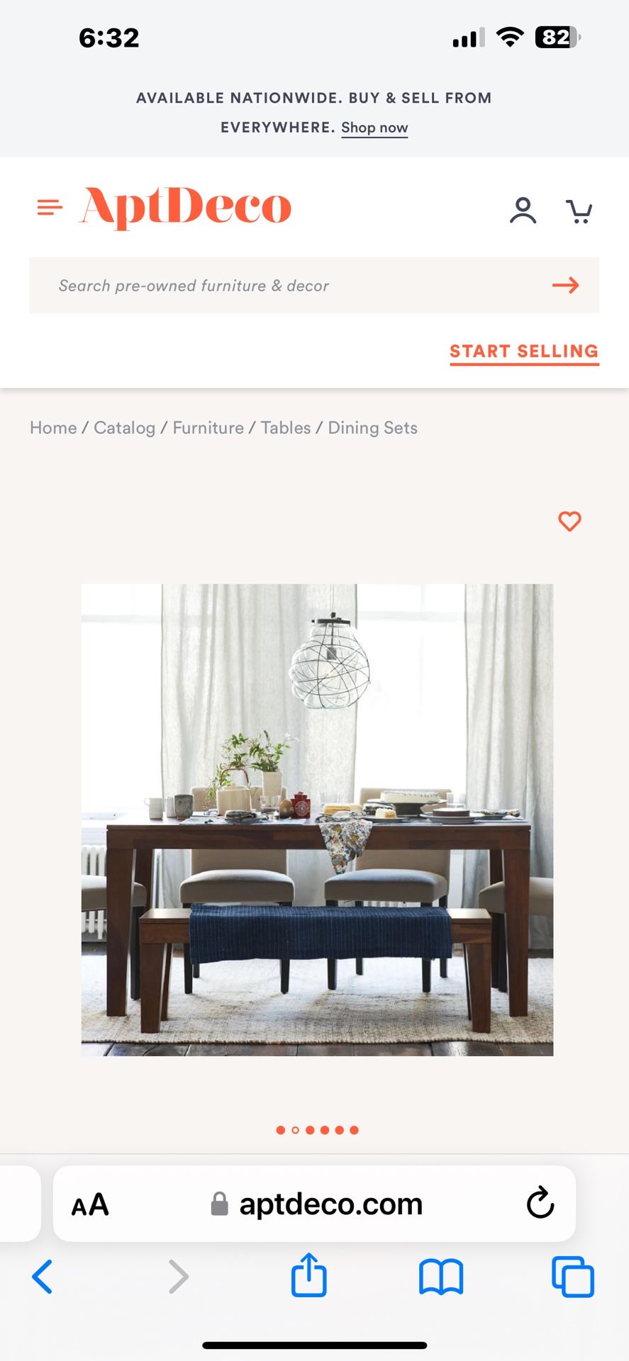 West Elm Carroll Farm Dining Table