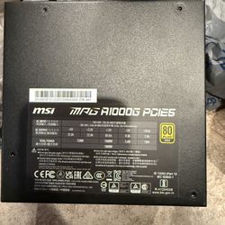  MSI MPG A1000G PCIE5 PSU