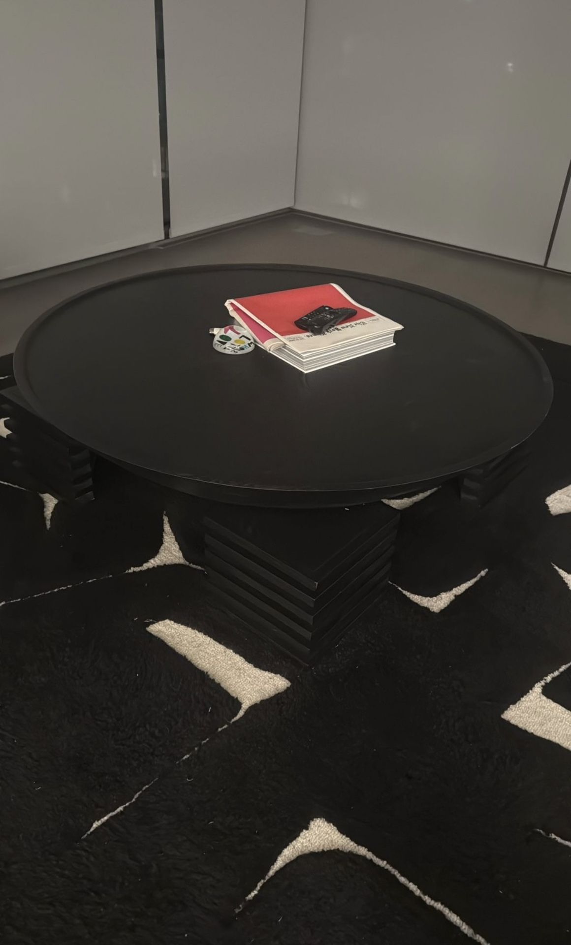 CB2 black Coffee Table
