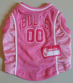 Chicago Bulls Pink Pet Jersey - X-Small