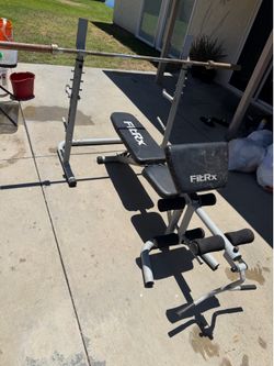 Bench with weights