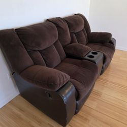 Free Matching Reclining Sofa And Loveseat