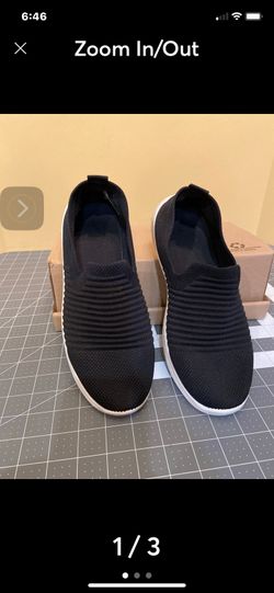 Comfy Black Mesh Slip On