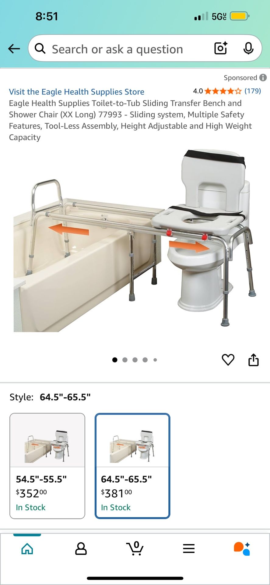 Toilet to tub transfer bench xxl