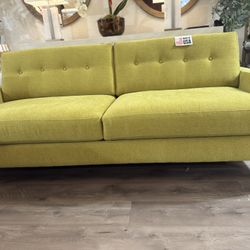 Brand New USA-Made Mid Century Sofa 82”L Walnut Base 