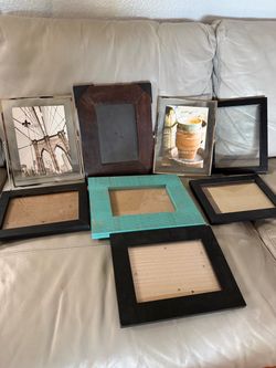 Bundle of 8 — 5 x 7 picture frames