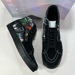 Vans X Disney Sk8-Hi Disney 100 Villains Multi Black Sneakers Men 10.5 Women 12